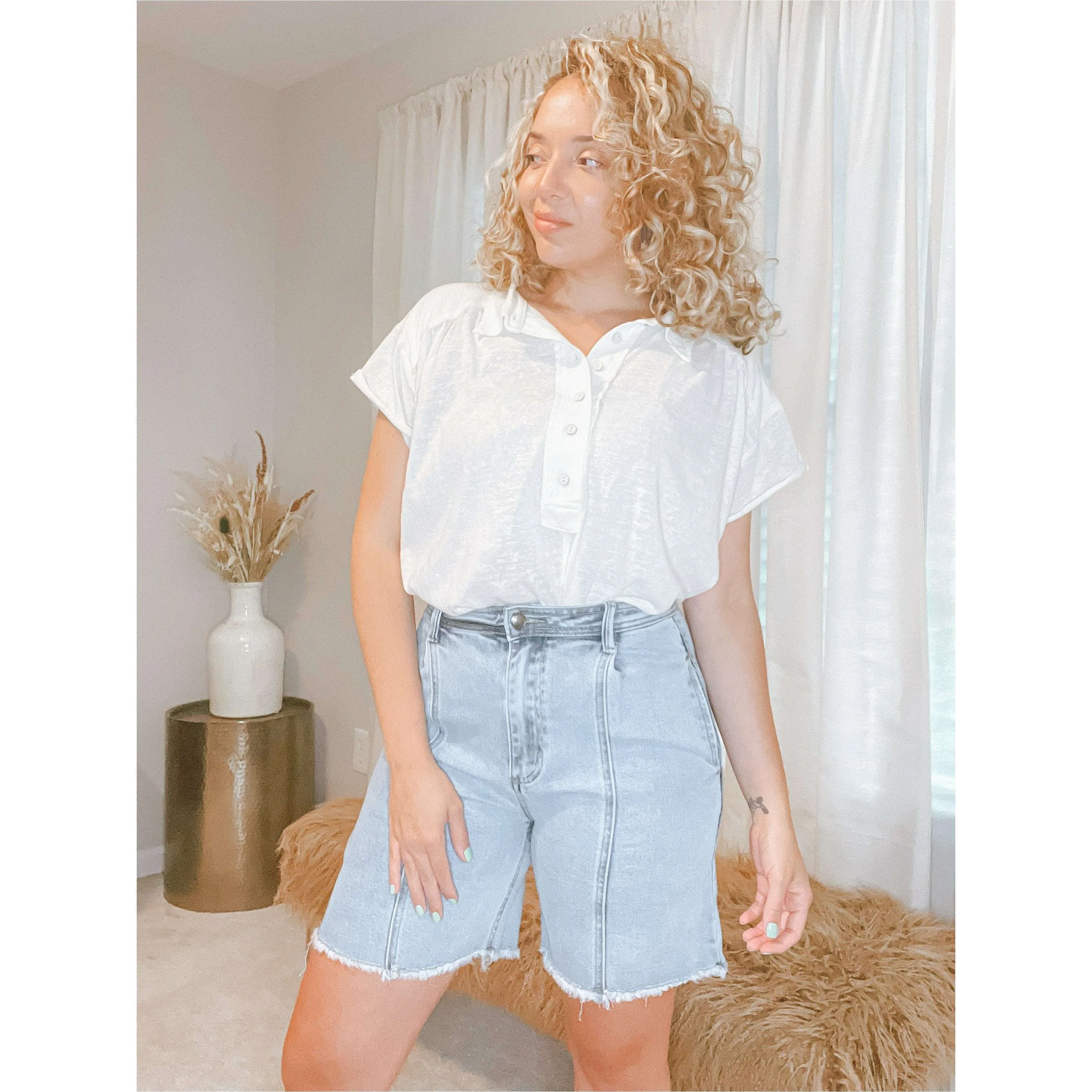 Karen Button Down Top
