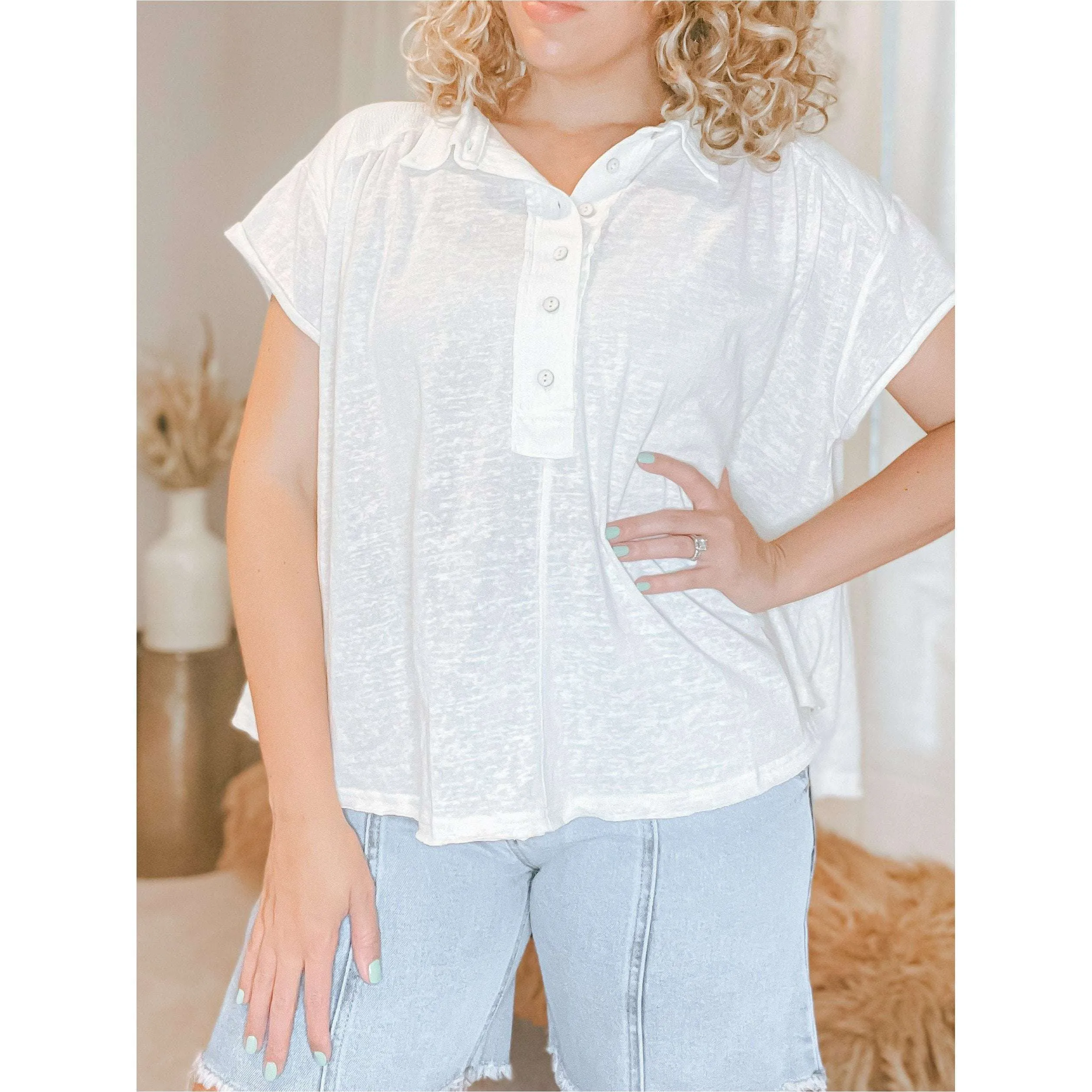 Karen Button Down Top