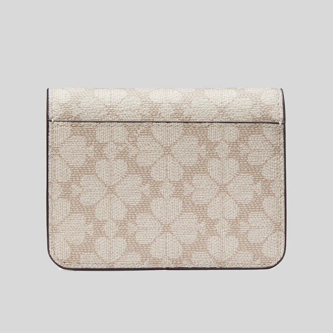 KATE SPADE Signature Spade Flower Small Bifold Wallet Dark Beige Multi RS-KG493