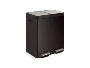 KOHLER K-23828 82-liter stainless steel dual-bin step trash can