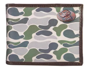 Lab Men's Bifold Old School Camo Leather Wallet.