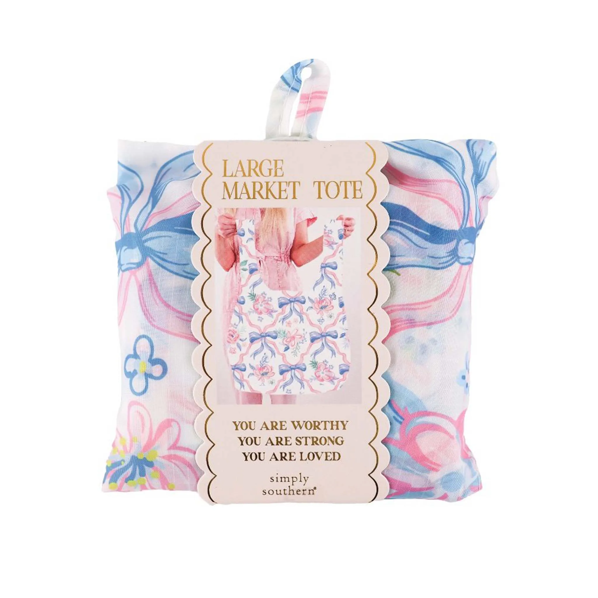 Large Simply Market Tote In Ribbon