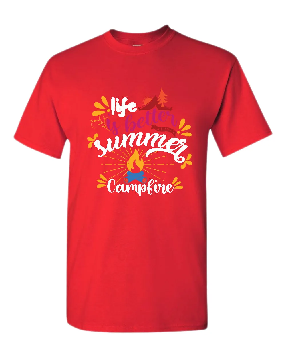 Life is better campfire t-shirt, summer t-shirt, beach party t-shirt