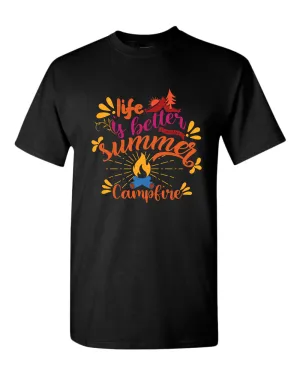 Life is better campfire t-shirt, summer t-shirt, beach party t-shirt