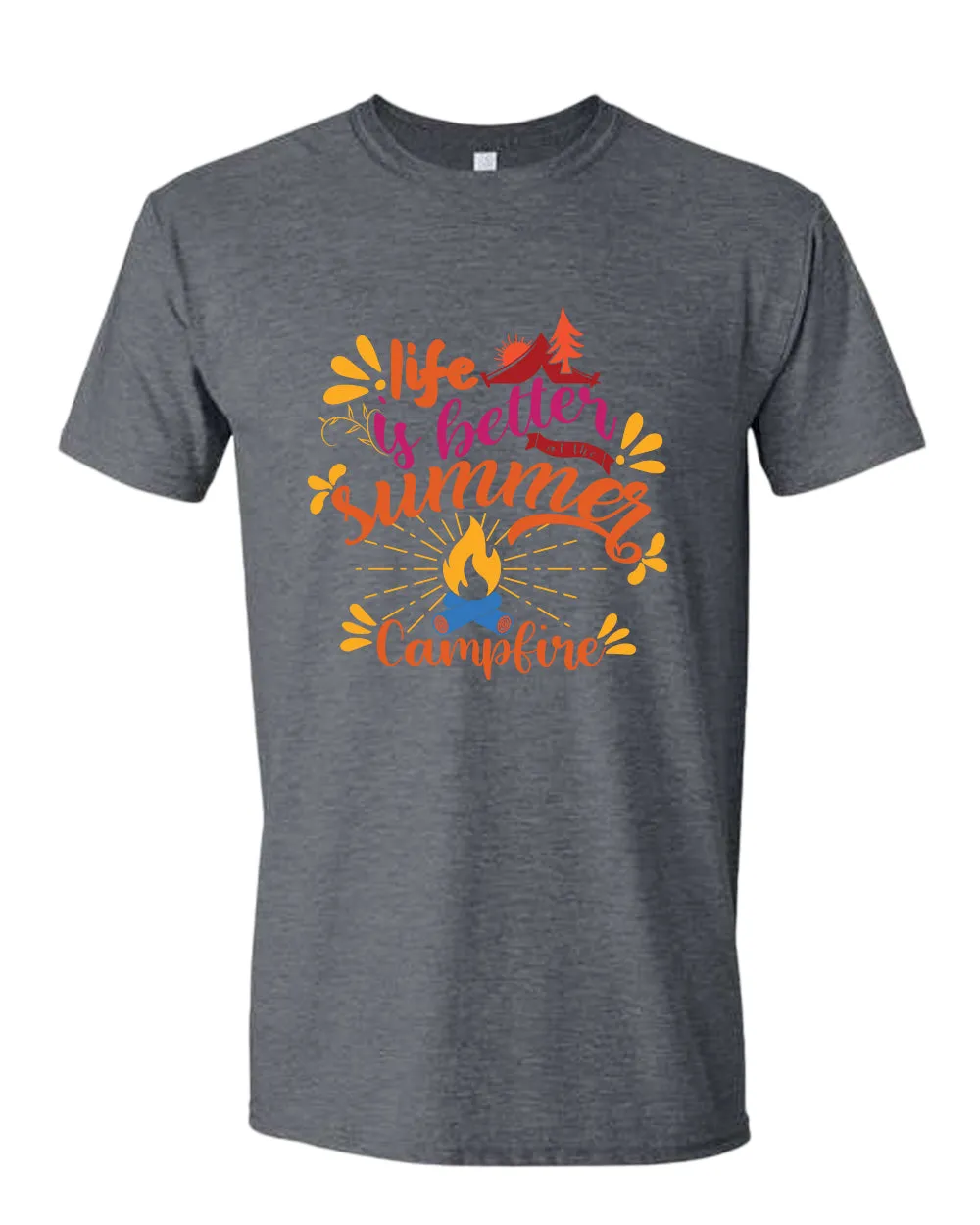 Life is better campfire t-shirt, summer t-shirt, beach party t-shirt