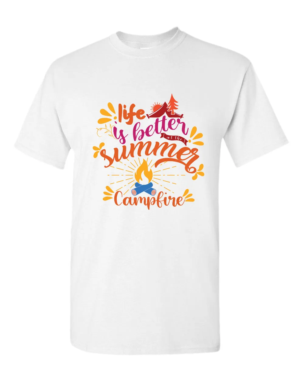 Life is better campfire t-shirt, summer t-shirt, beach party t-shirt