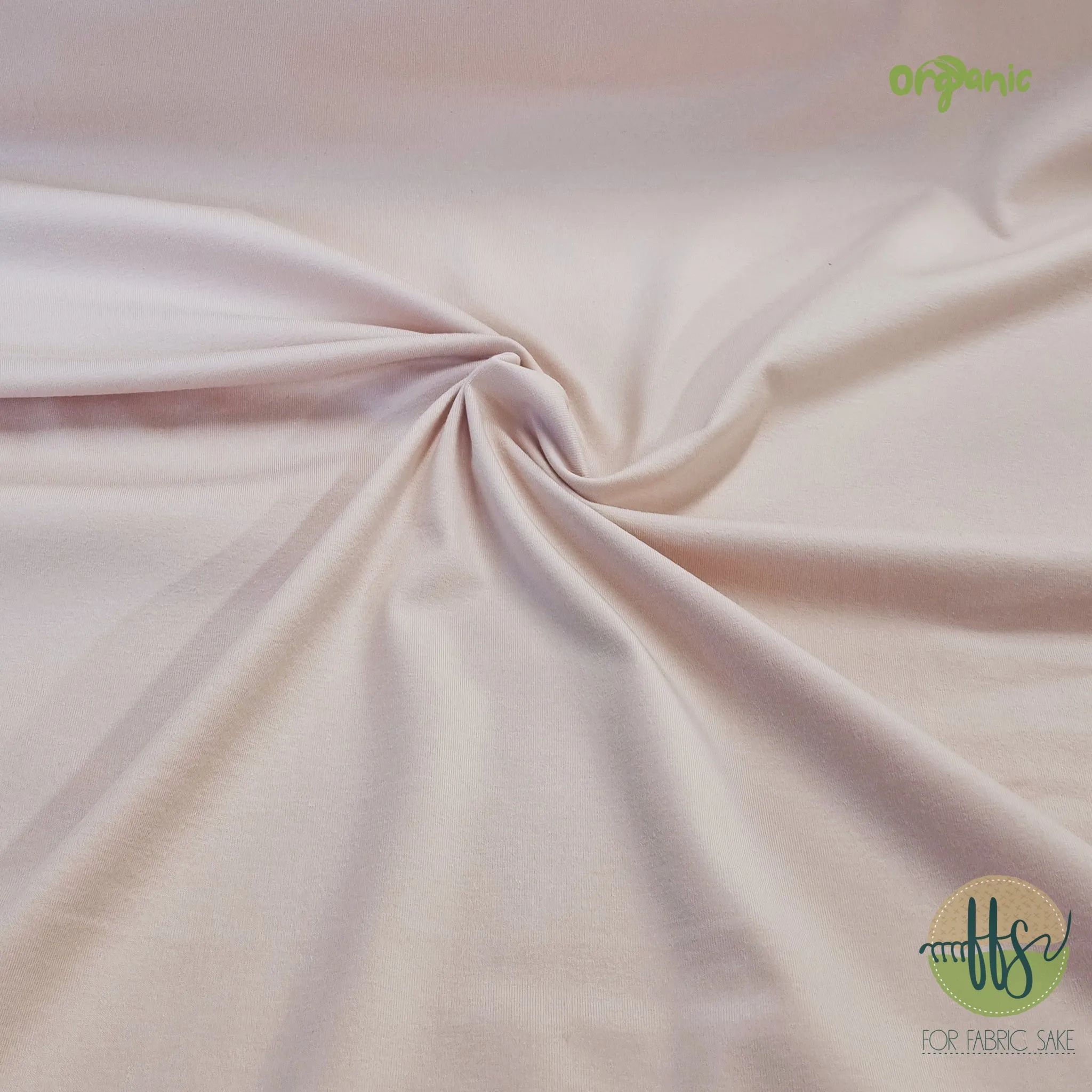 Light Apricot  -ORGANIC Cotton Spandex- 210g
