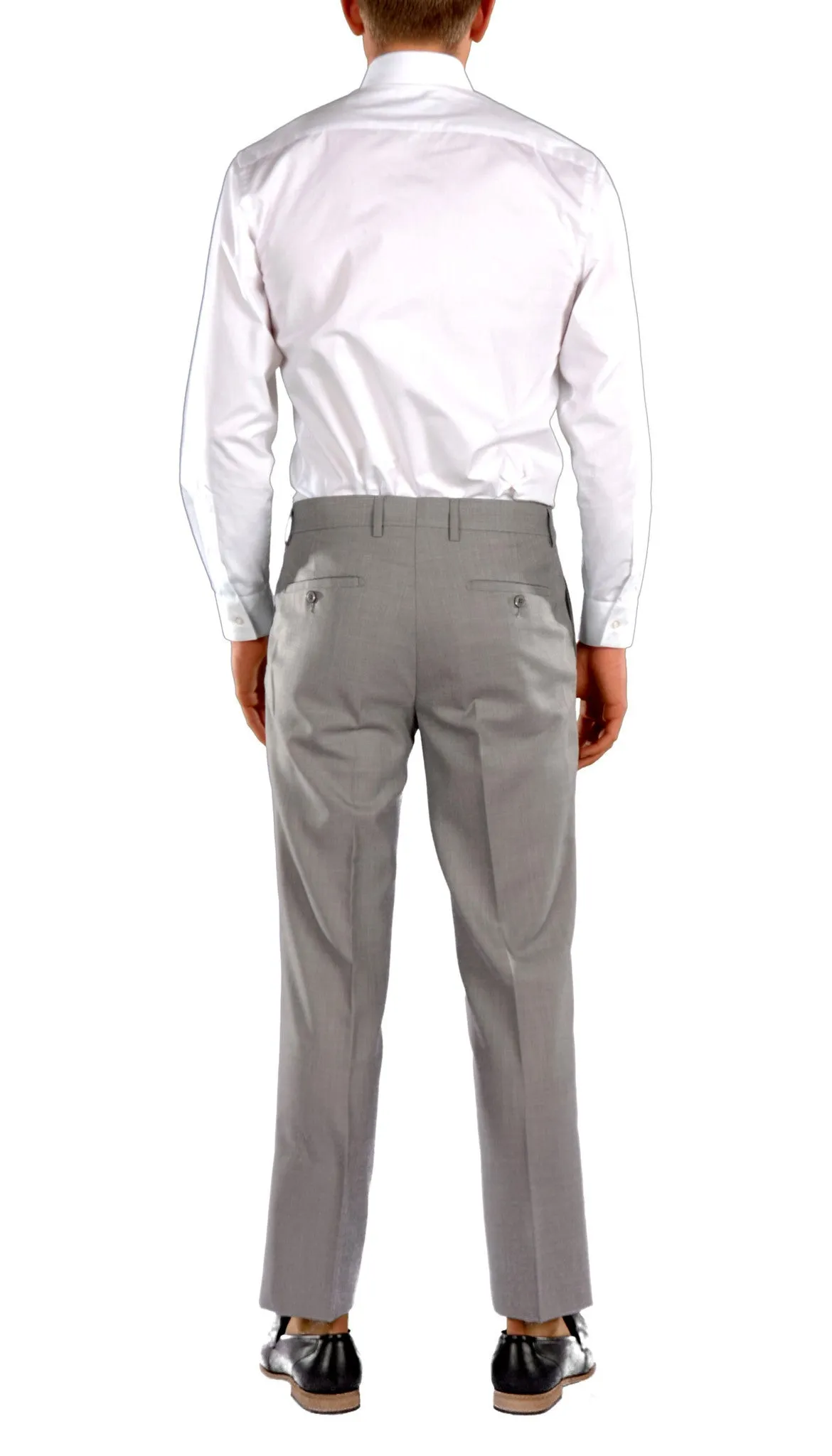 Light Grey Slim Fit Suit - 3PC - JAX