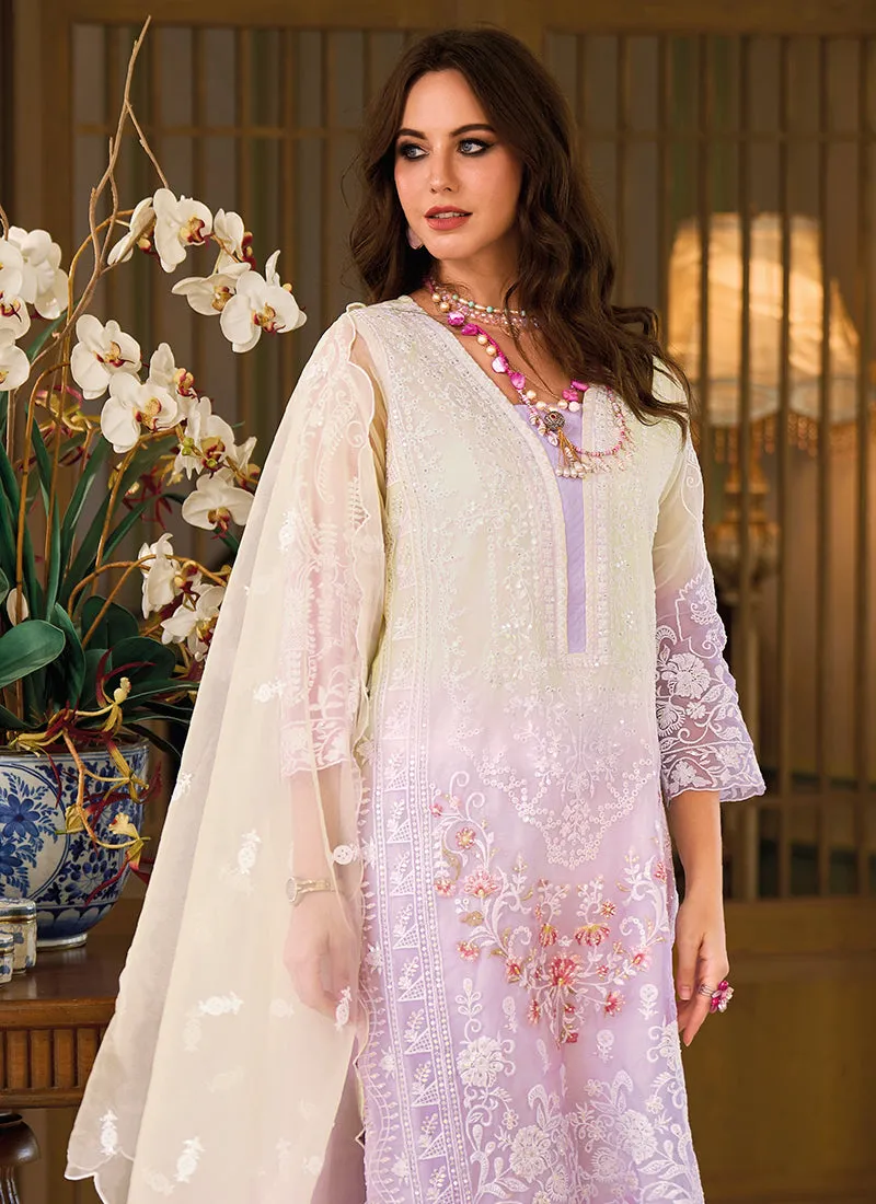 Light Purple Multi Embroidery Traditional Salwar Suit