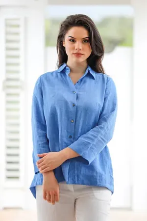 Linen Button Down Shirt K17111