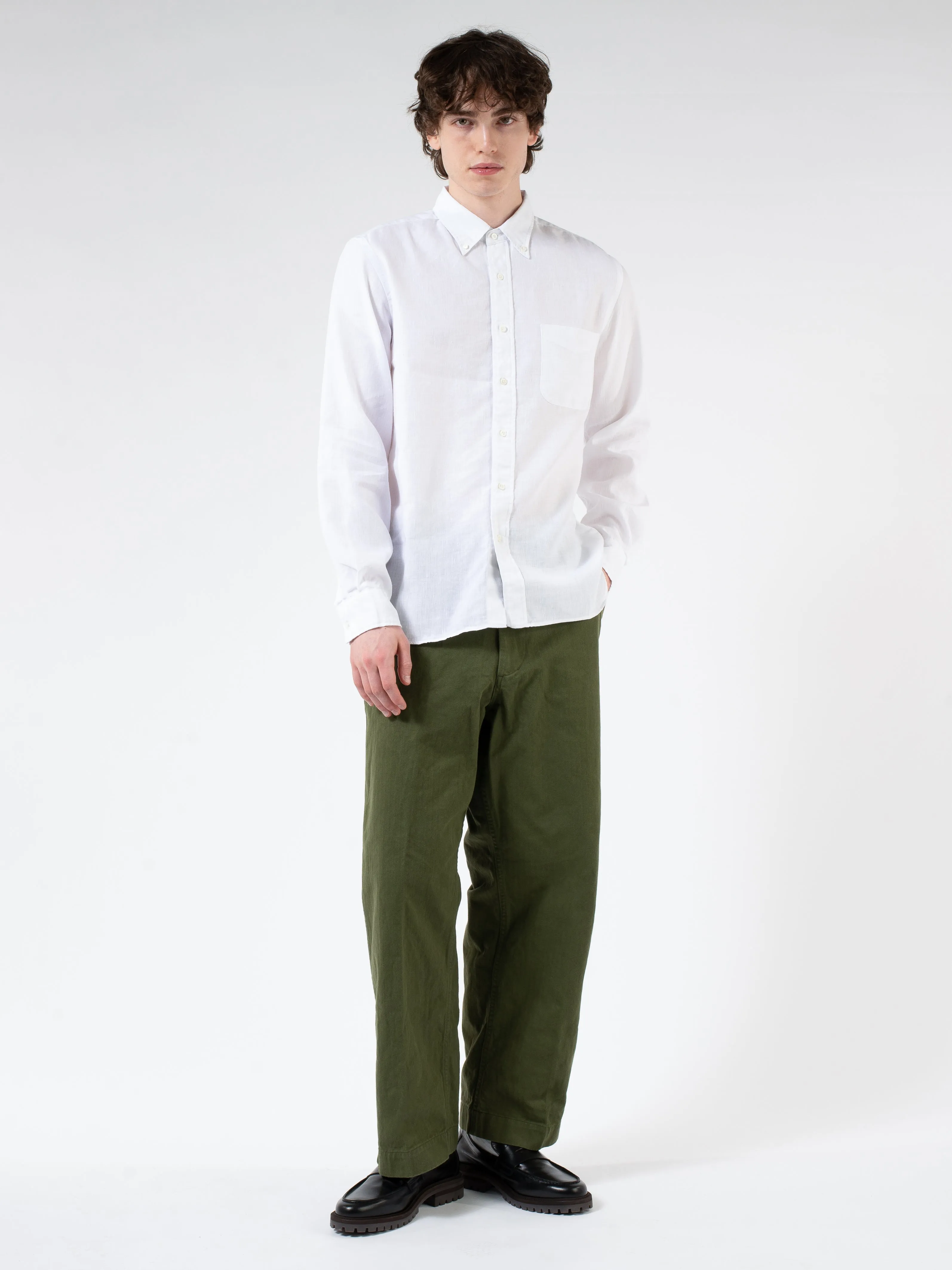 Linen Coolmax Button-Down Shirt