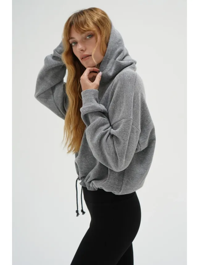 LNA Coty Hoodie in Vintage Gray
