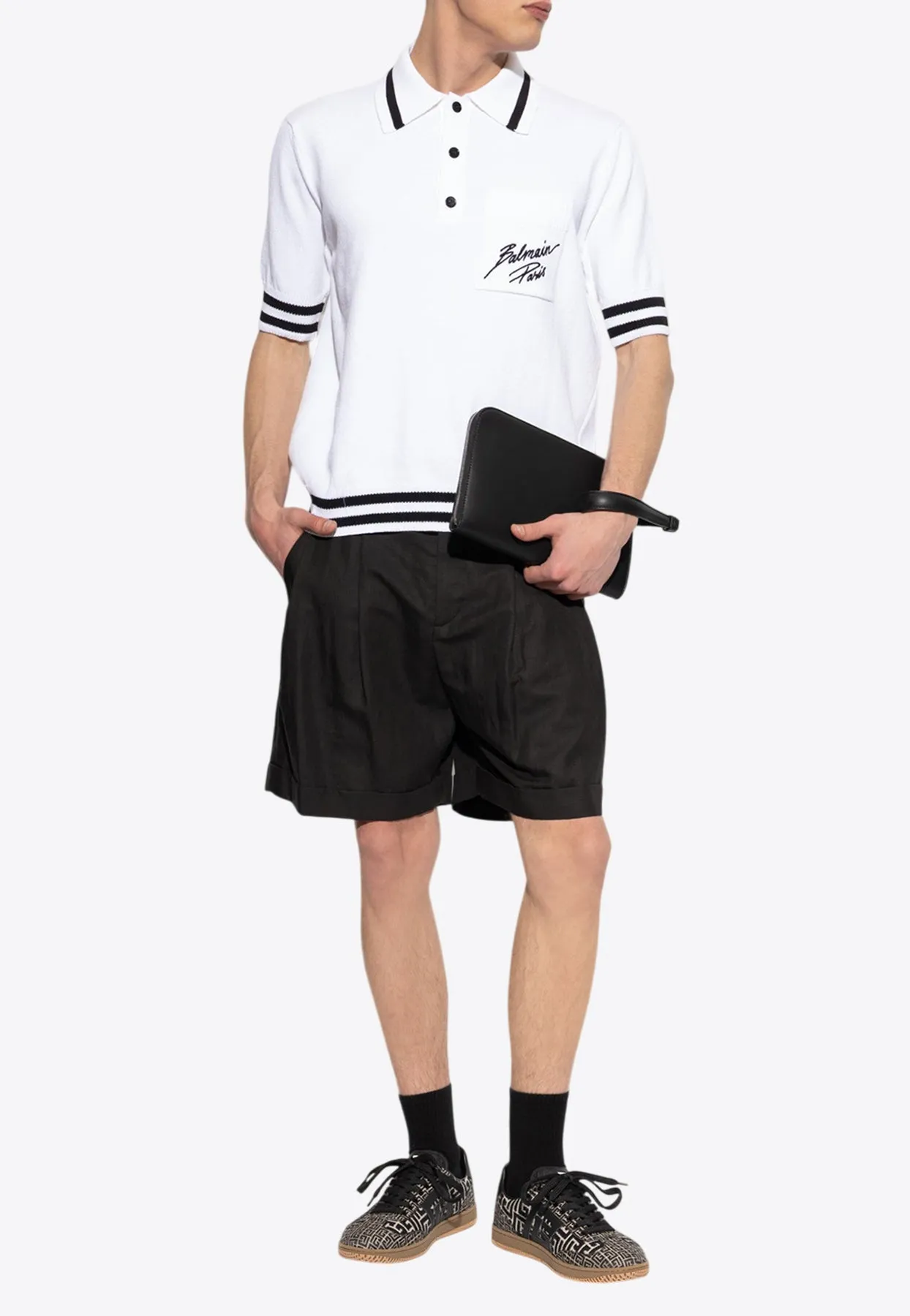 Logo Signature Embroidered Polo T-shirt