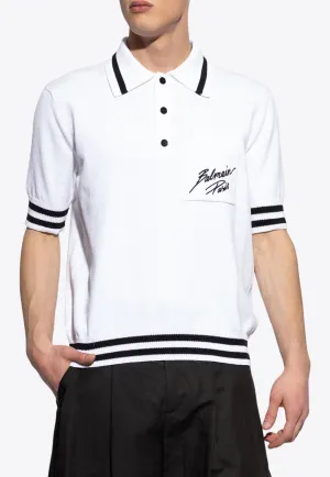Logo Signature Embroidered Polo T-shirt