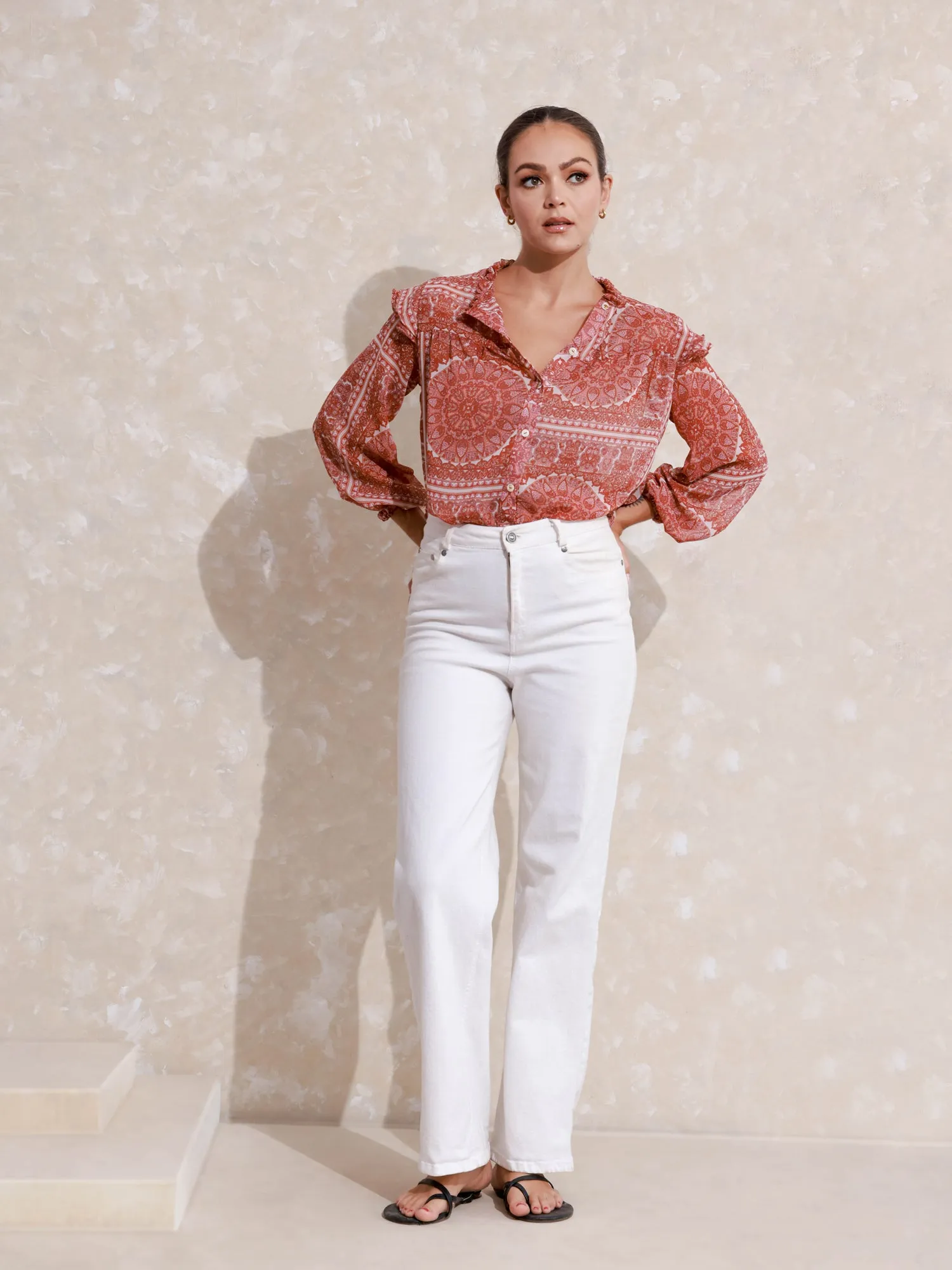 Long Sleeve Button Down Top