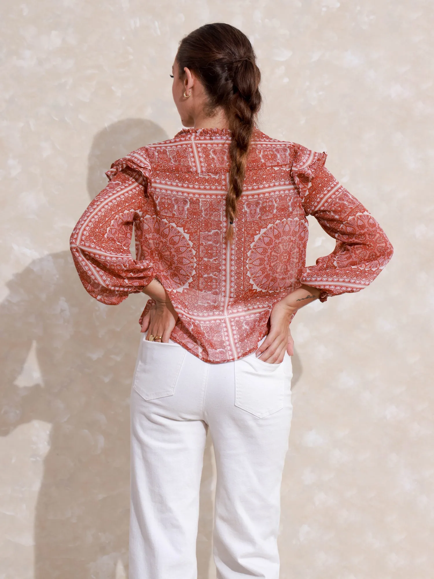 Long Sleeve Button Down Top