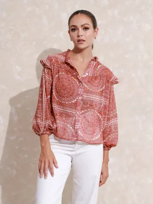 Long Sleeve Button Down Top