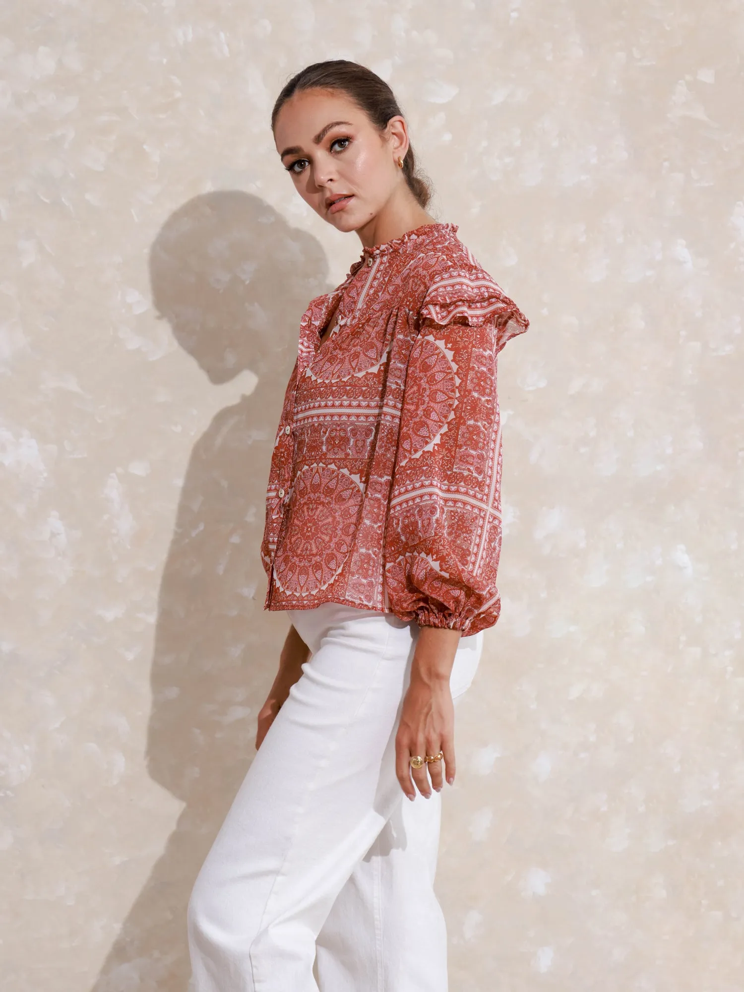 Long Sleeve Button Down Top