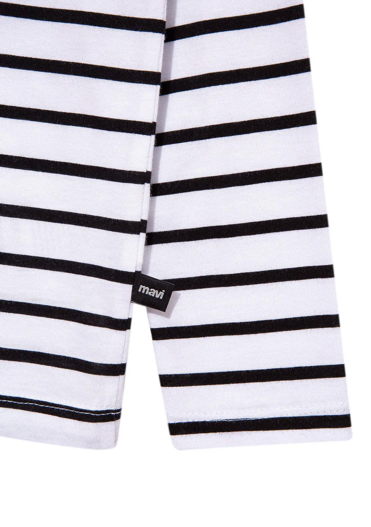 Long Sleeved Black Striped T-Shirt