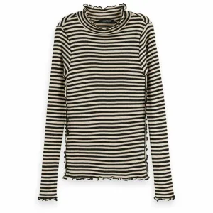 Long-Sleeved Yarn-Dyed Striped