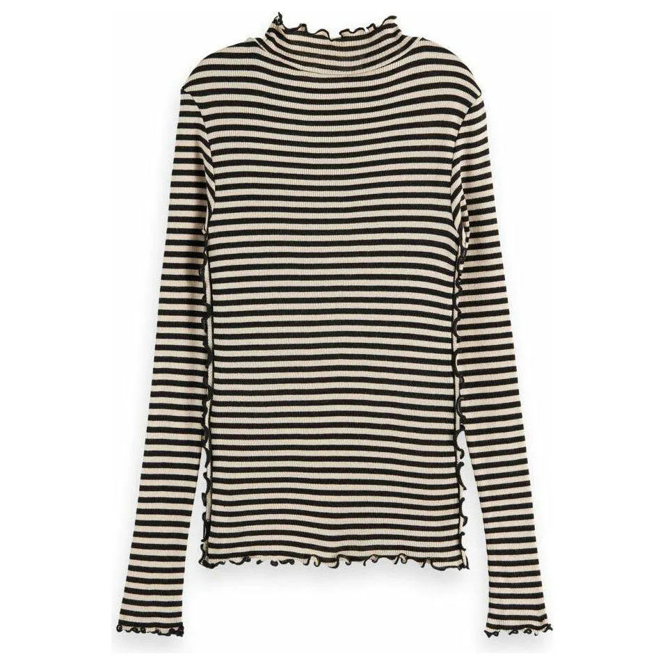 Long-Sleeved Yarn-Dyed Striped