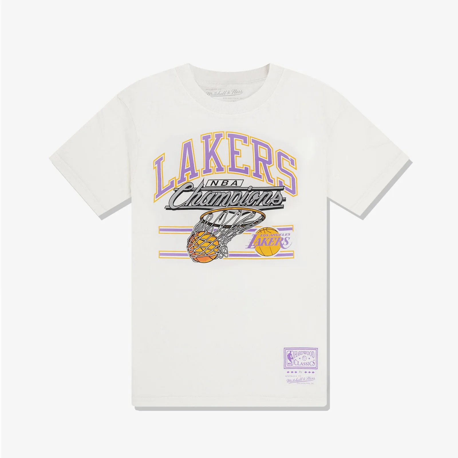 Los Angeles Lakers Hoop Tee - Vintage White