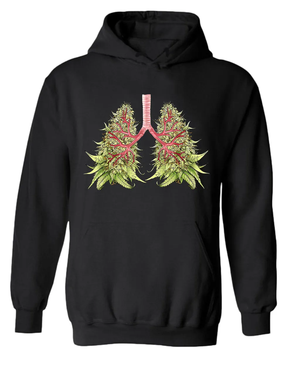 Lung leaf funny hoodie