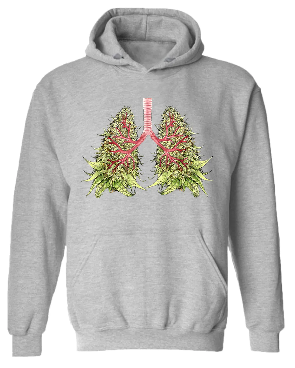 Lung leaf funny hoodie