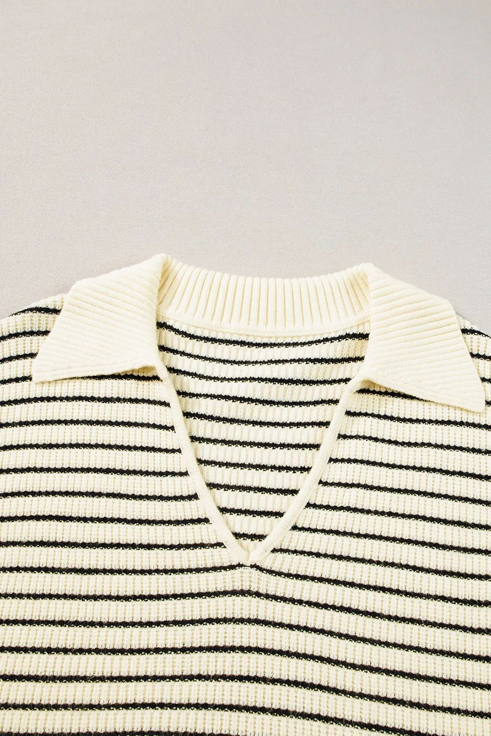 Madelyn Striped Collared Neck Tank