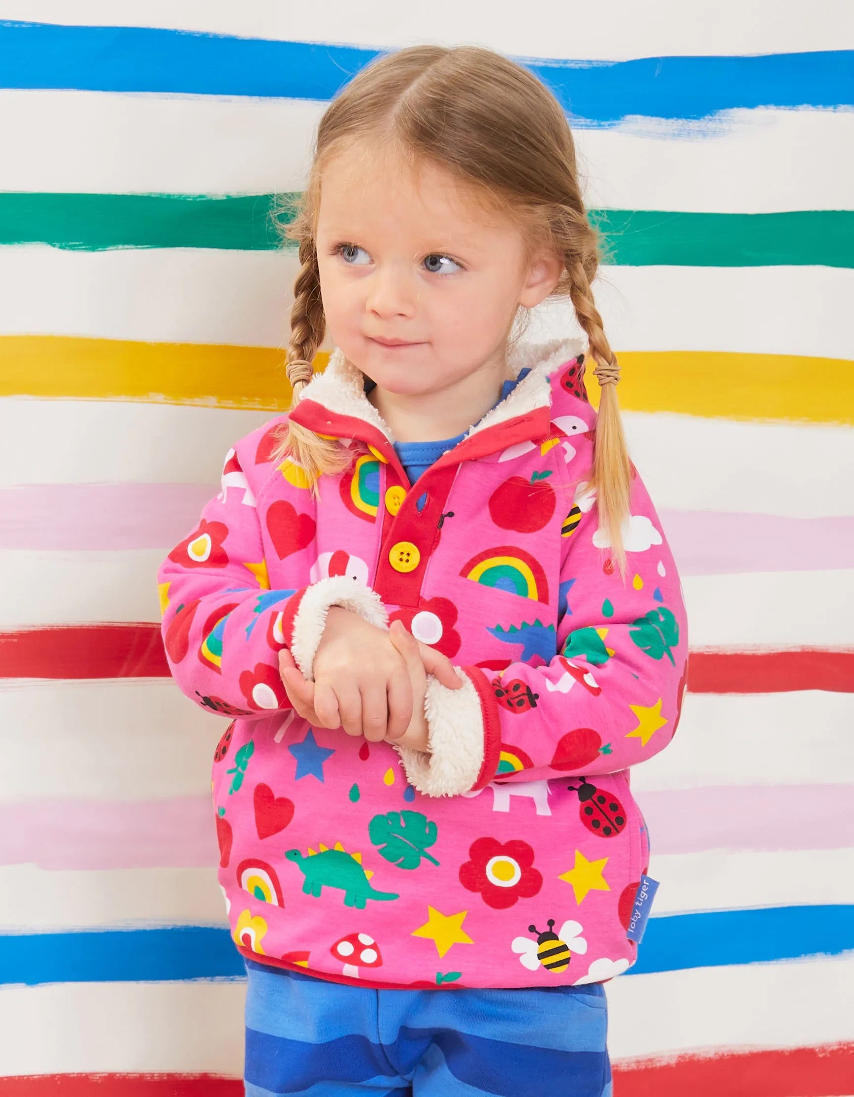 Magical Mix-Up Print Cosy Fleece Sweatshirt