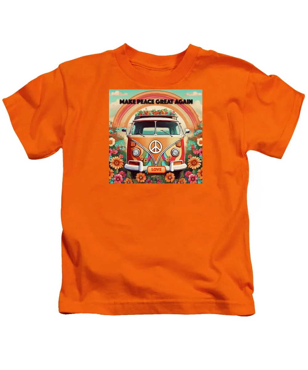 MAKE PEACE GREAT AGAIN - Vintage Love Van - Kids T-Shirt