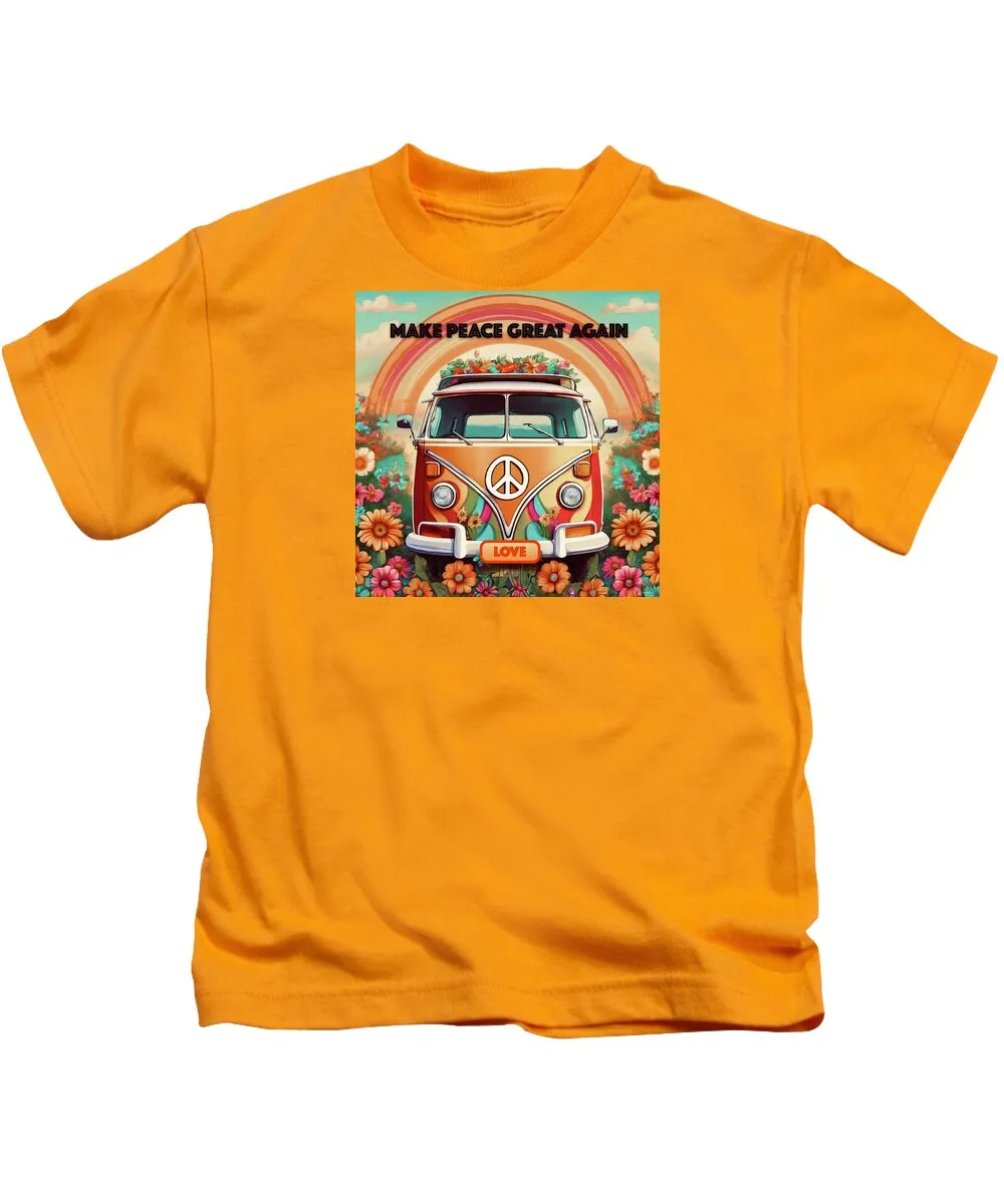 MAKE PEACE GREAT AGAIN - Vintage Love Van - Kids T-Shirt