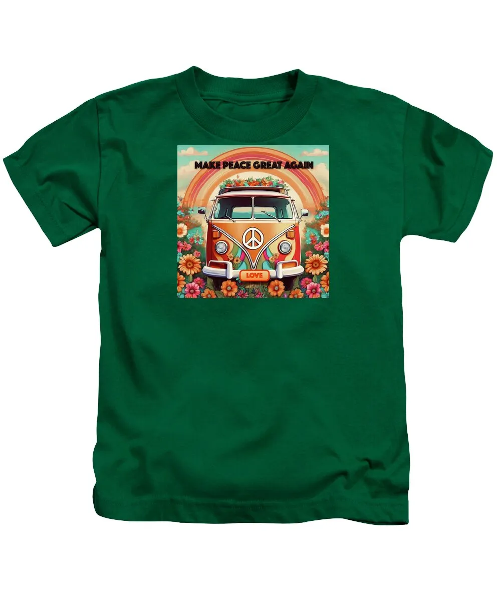 MAKE PEACE GREAT AGAIN - Vintage Love Van - Kids T-Shirt