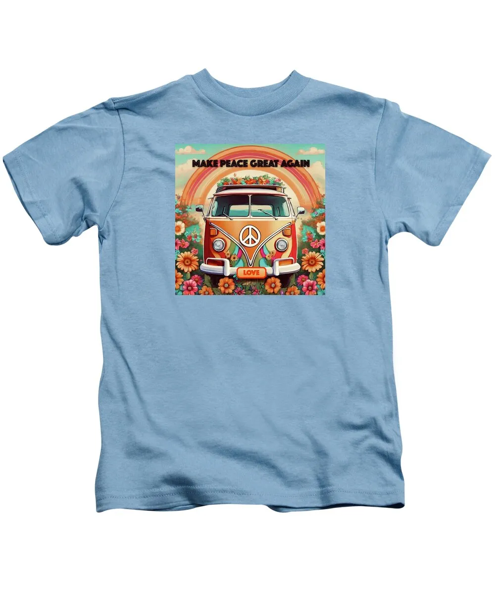 MAKE PEACE GREAT AGAIN - Vintage Love Van - Kids T-Shirt