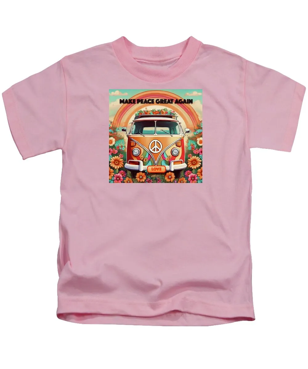 MAKE PEACE GREAT AGAIN - Vintage Love Van - Kids T-Shirt