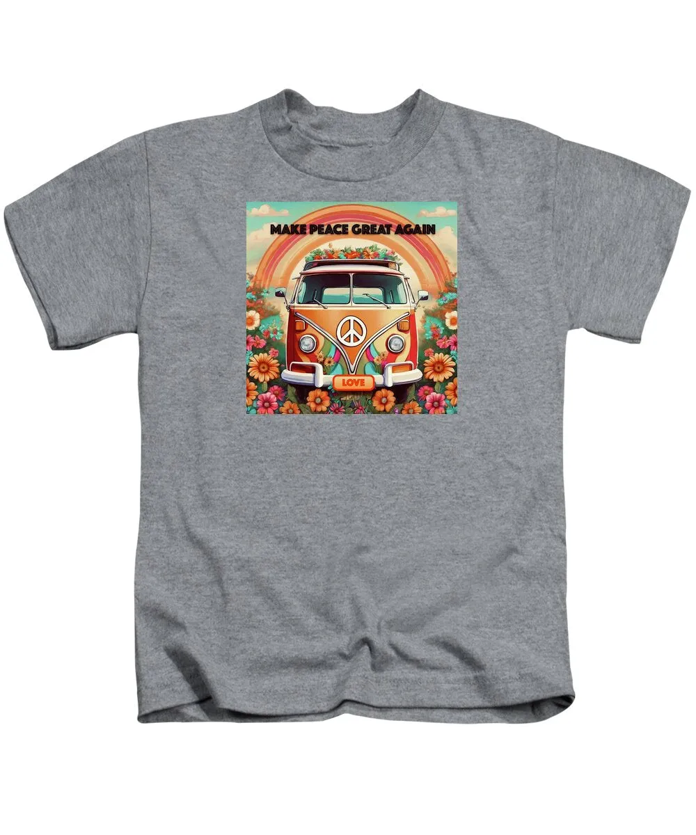 MAKE PEACE GREAT AGAIN - Vintage Love Van - Kids T-Shirt