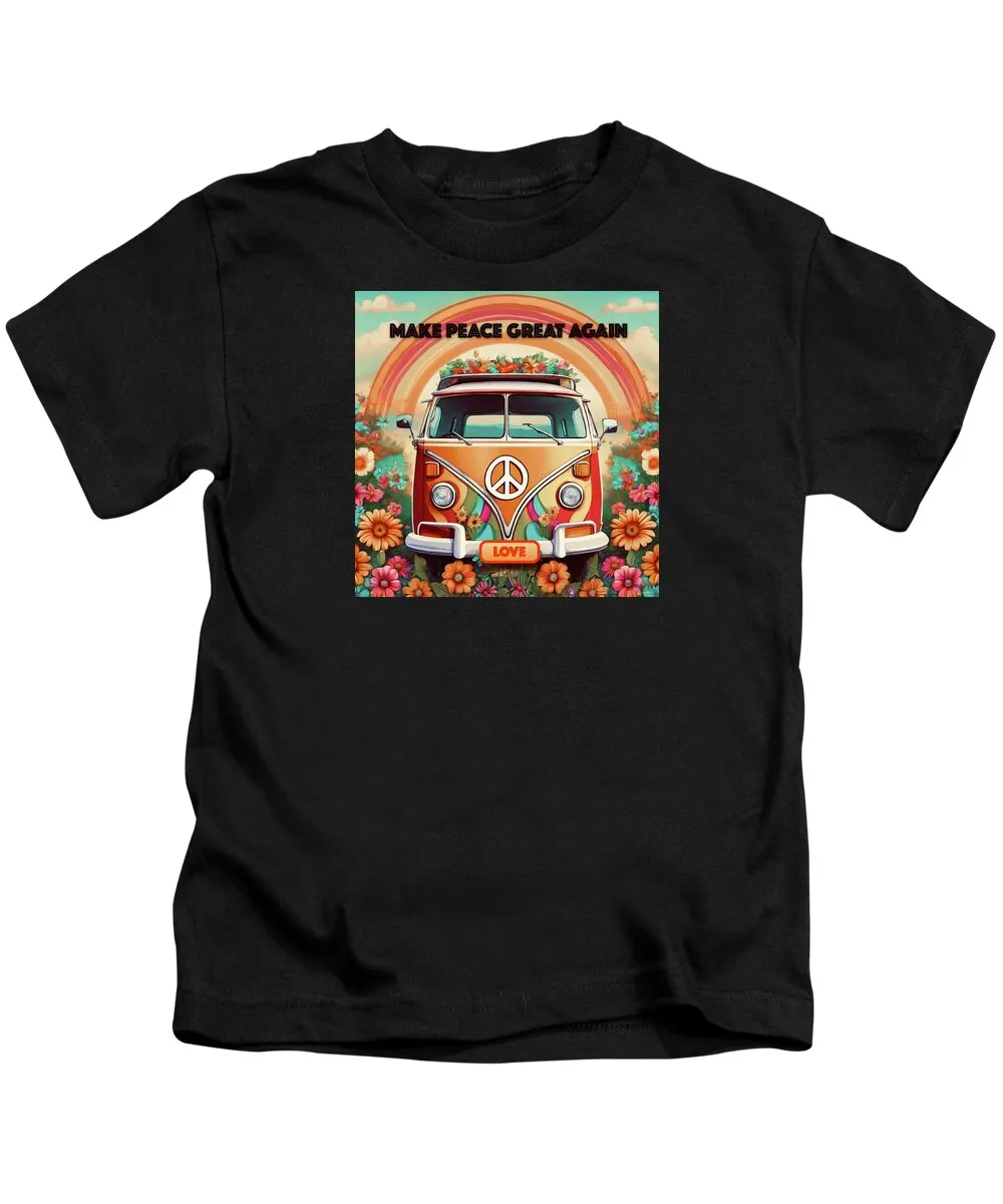 MAKE PEACE GREAT AGAIN - Vintage Love Van - Kids T-Shirt