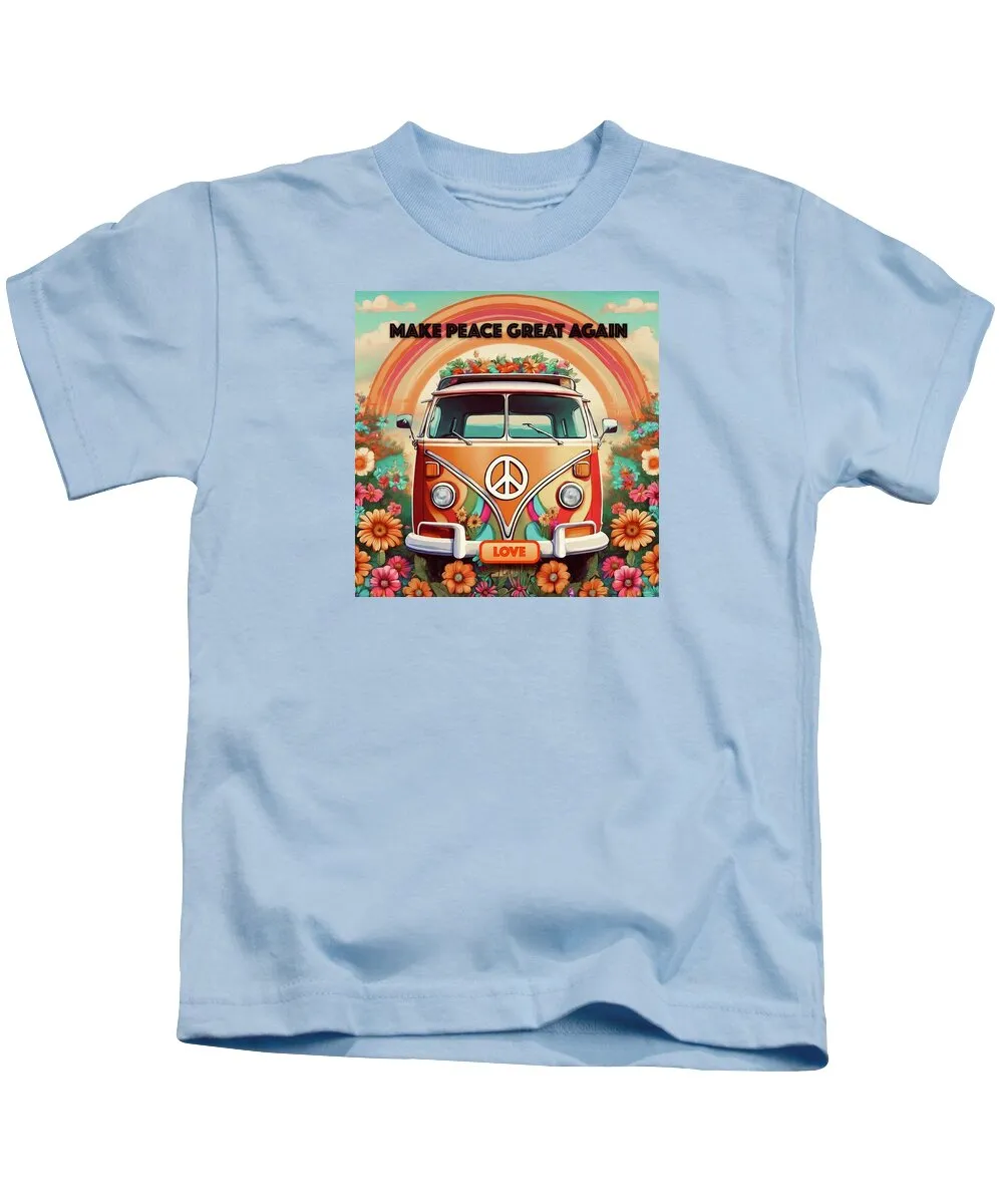 MAKE PEACE GREAT AGAIN - Vintage Love Van - Kids T-Shirt