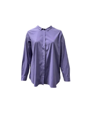 Marina Rinaldi Women's Purple Basic Button Down Shirt NWT