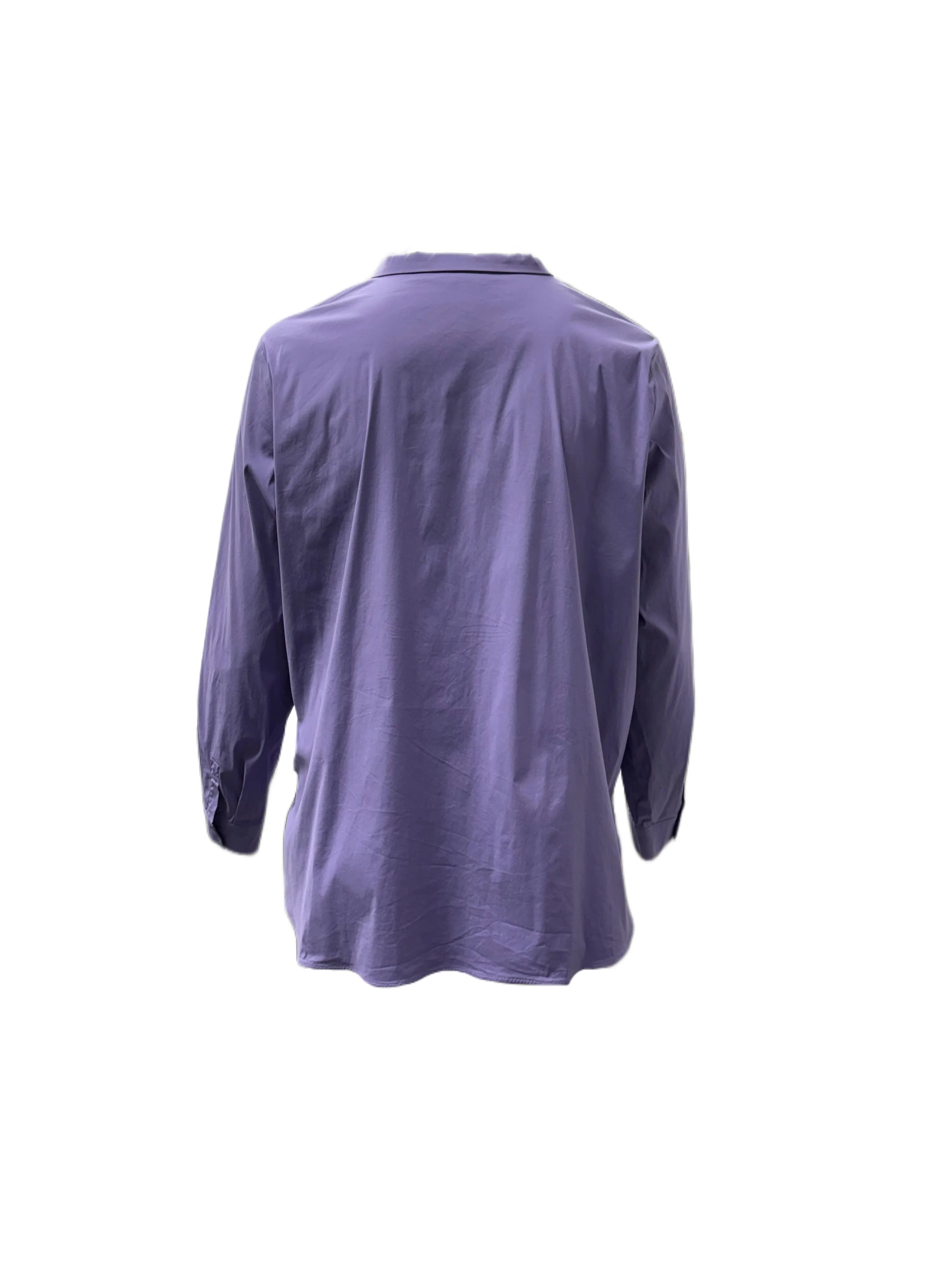 Marina Rinaldi Women's Purple Basic Button Down Shirt NWT