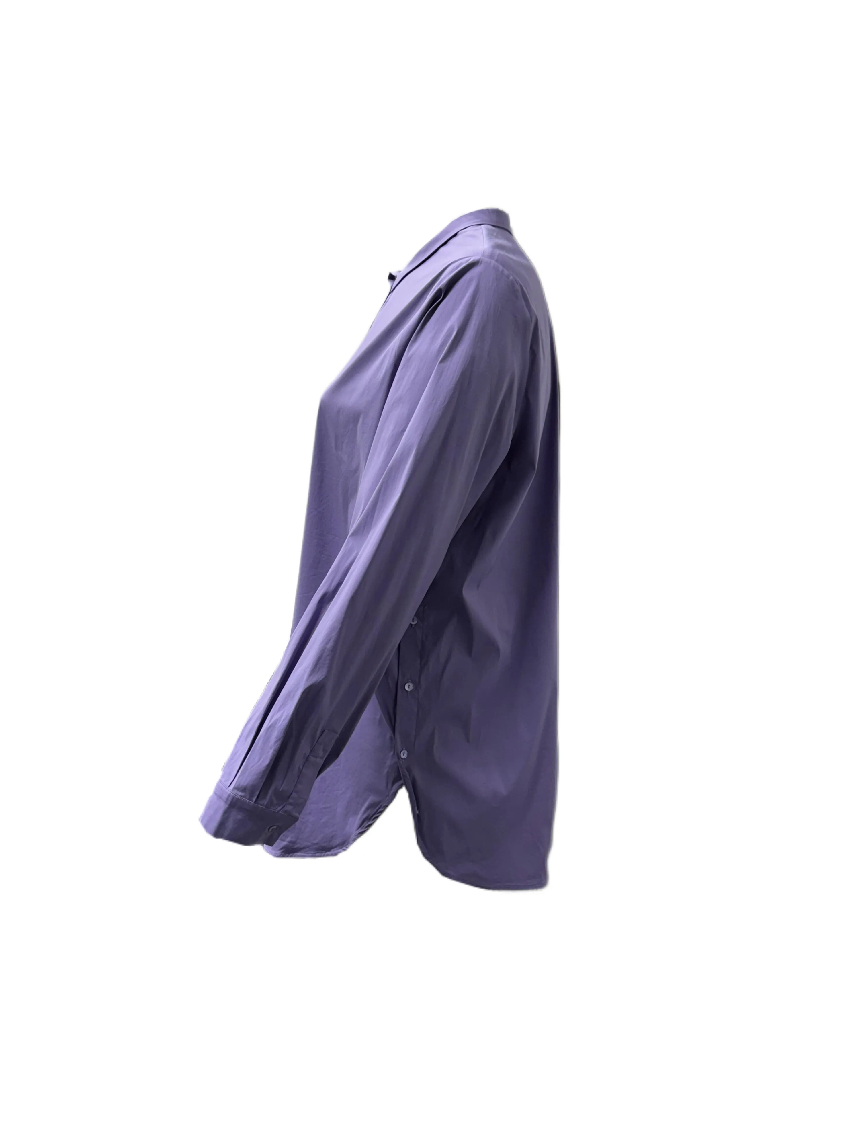 Marina Rinaldi Women's Purple Basic Button Down Shirt NWT