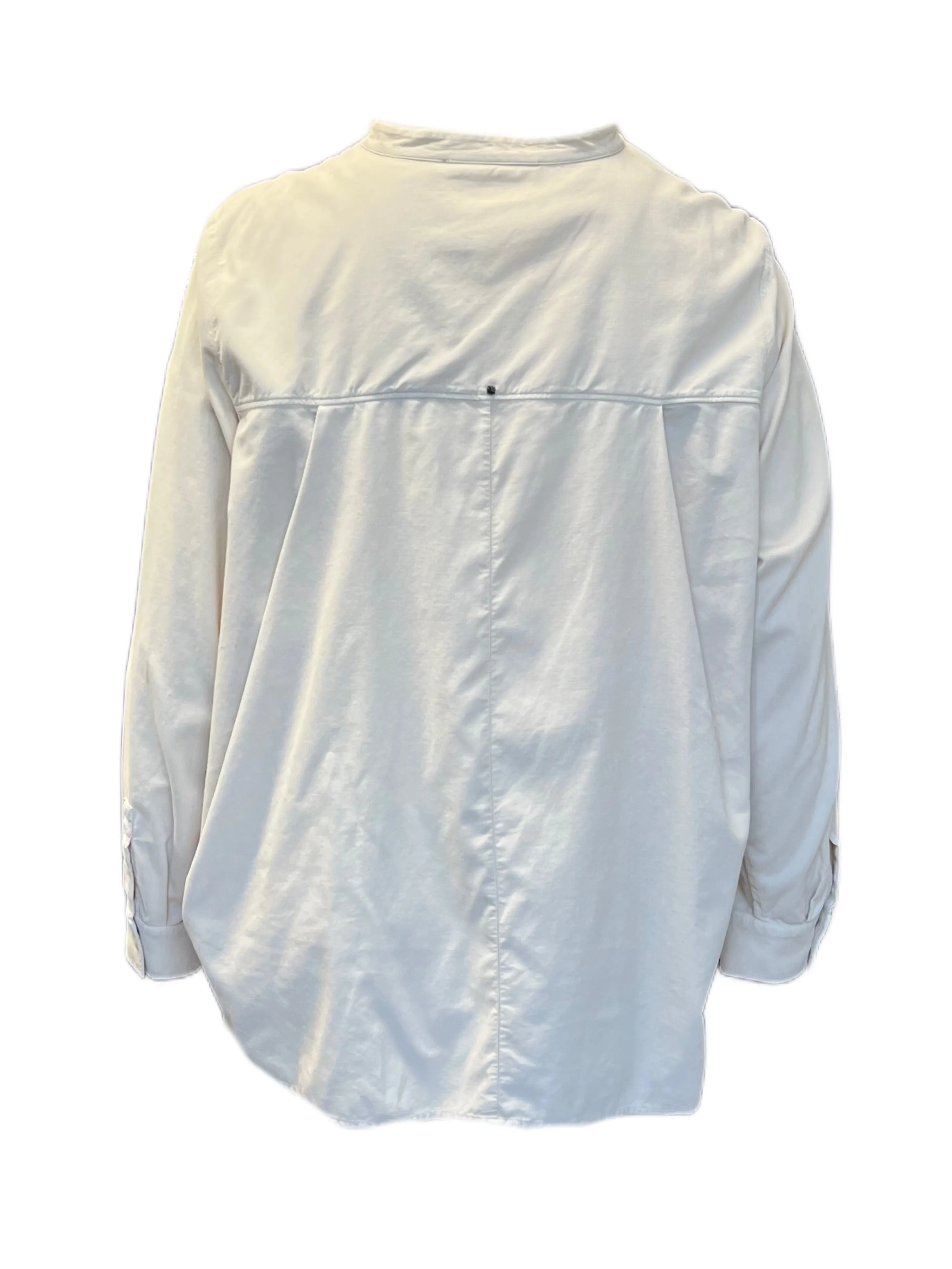 Marina Rinaldi Women's White Farsetto Button Down Shirt NWT
