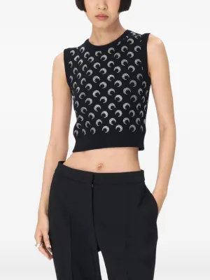 Marine Serre Moon Strass Vest