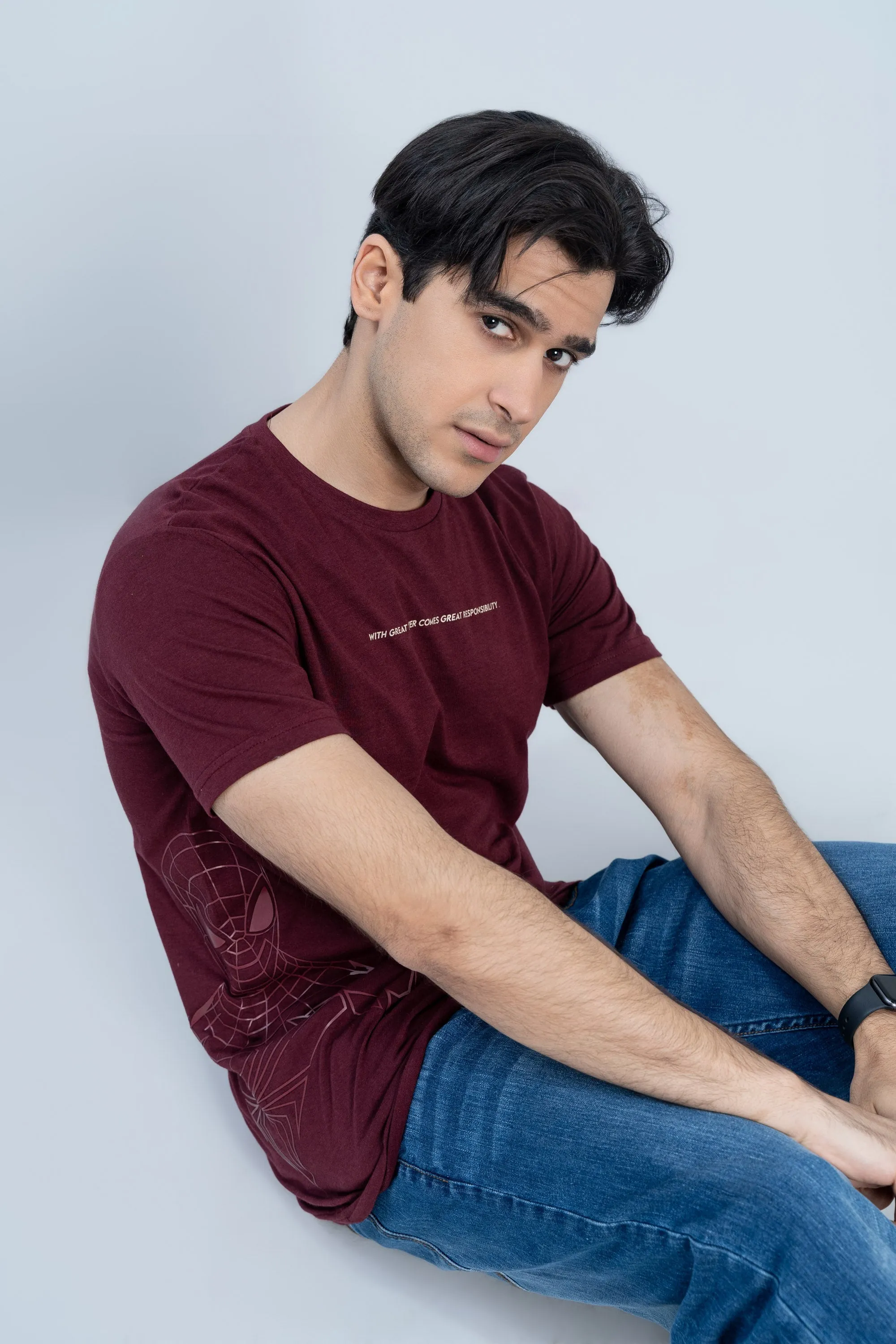 Maroon Cotton T-Shirt