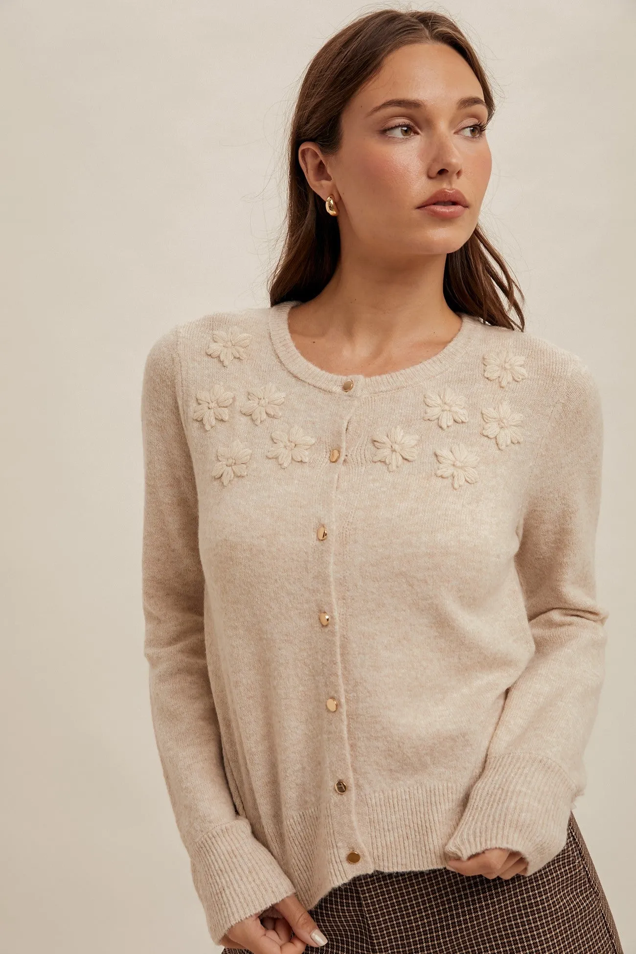 Mary Jane Flower Cardigan