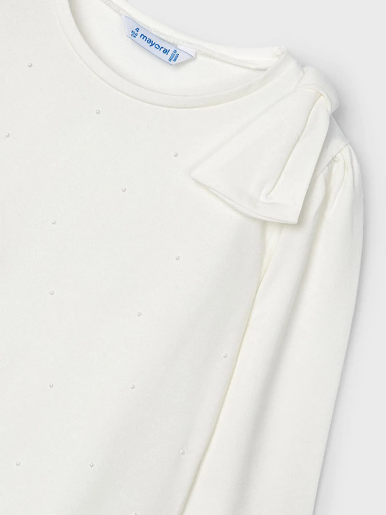Mayoral Junior Girl Basic Cream Top