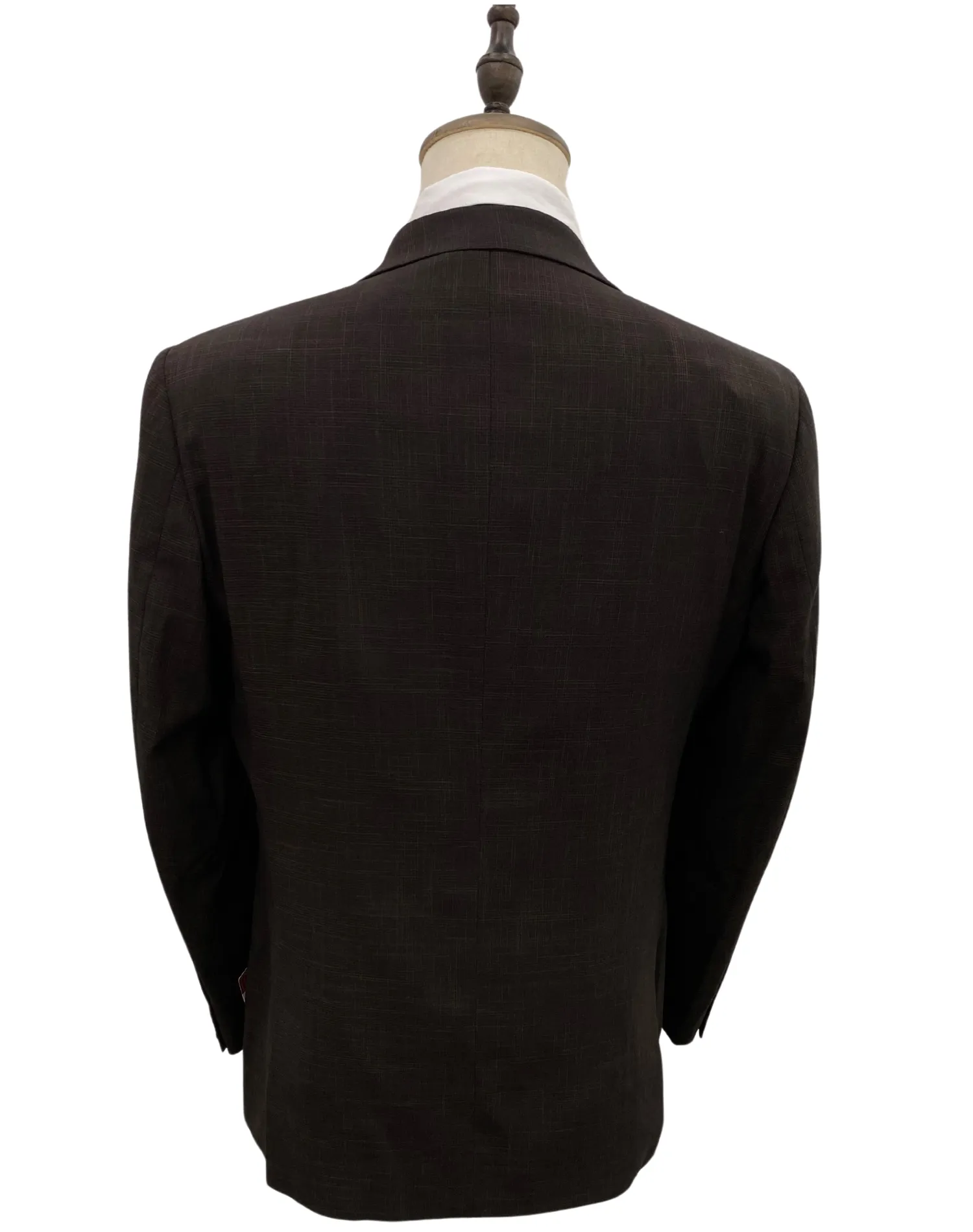 Mazari Double Breasted Modern Fit Suit - NYC Dark Brown 2336