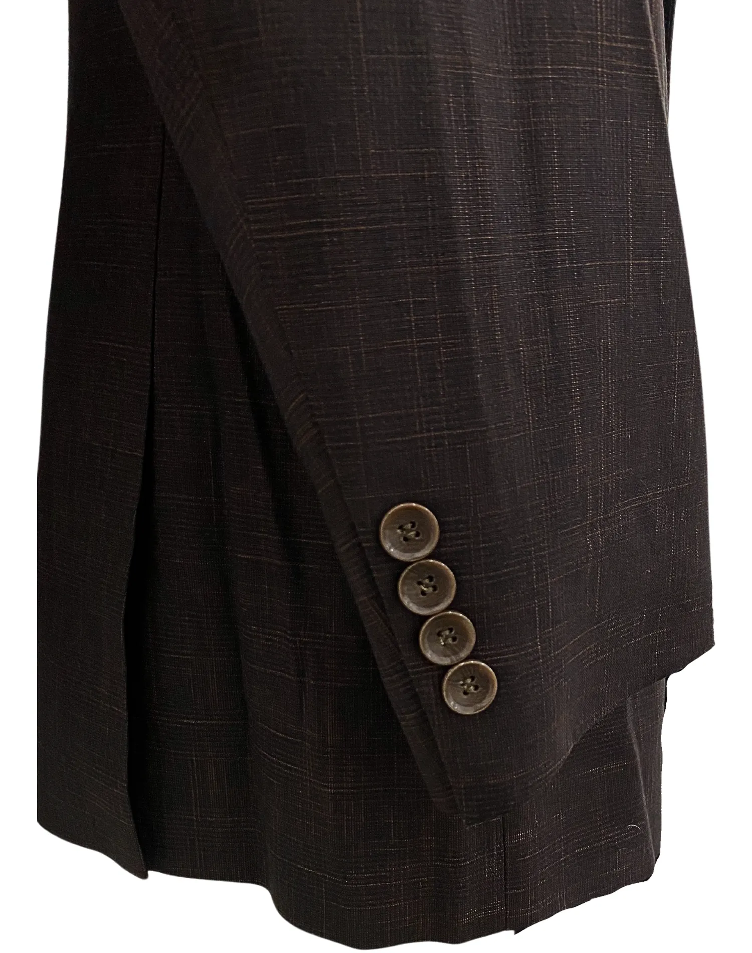 Mazari Double Breasted Modern Fit Suit - NYC Dark Brown 2336