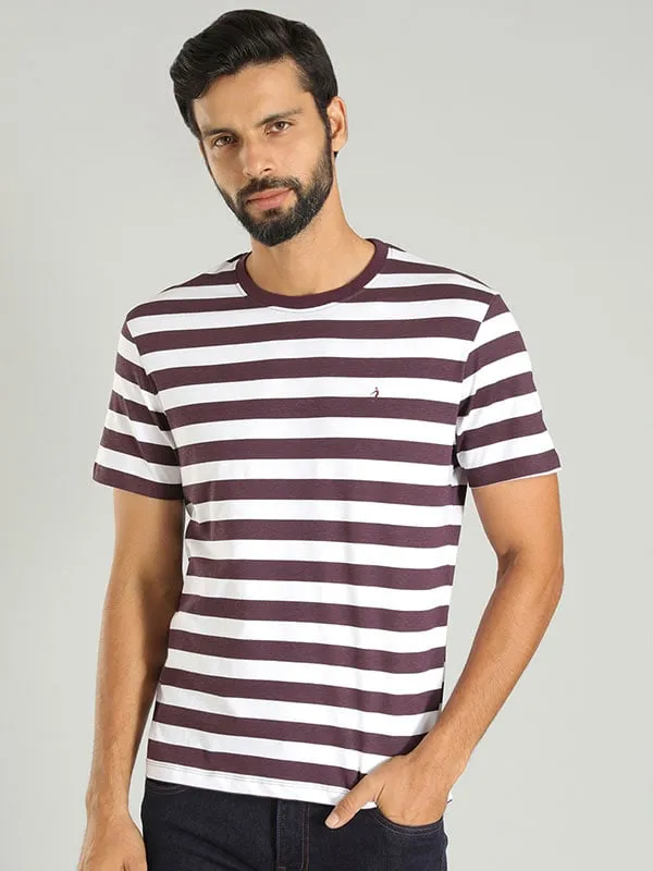 Men Striped Crew Neck T-Shirt