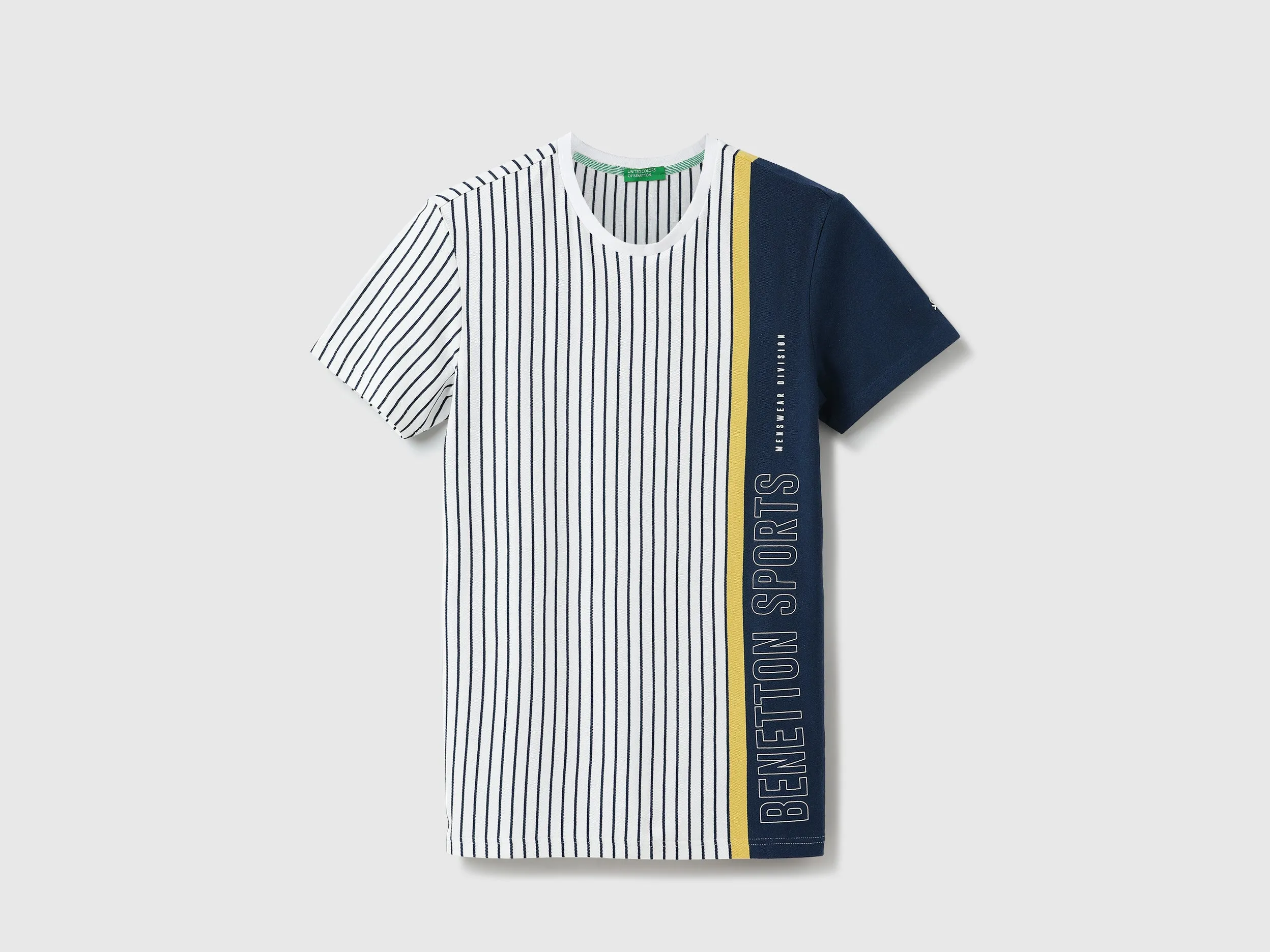 Men Striped Round Neck T-shirt